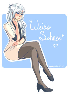 spoopbirb:  Ok let’s get some art on this blog!- Here’s an older, modern au Weiss Schnee doodle. More or less the same universe as the JNPR roomies’ au but a bit in the future- I’ll draw the other rwby gals in older-modern-au form too later~ 