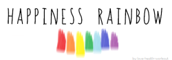 love-health-workout:  I just came back from yoga, we had this amazing meditation with colors. Suddenly, I had a brilliant idea. The Happiness Rainbow is your own rainbow, at the end of the day, you have collected colors. Draw your own rainbow and see