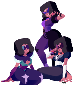 weirdlyprecious:  I miss herSo I decided to draw my favorite fusion in some of her bigger fusion forms, Sardonyx outfit is by far my favorite but damn I loved how alexandrite turned out?