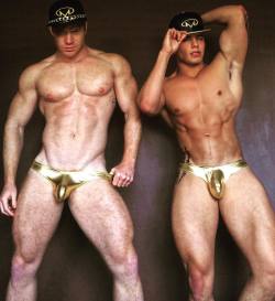 kinktwinky:  instailike:  by gingereddie http://ift.tt/1YN4hYo  Obviously himbos in early stages of training, otherwise they would be naked and on poles. The next hypno training began soon. The next step was clear thons g 