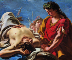 jaded-mandarin:  Alexander at the corpse of the dead Darius - Giovanni Antonio Pellegrini. 