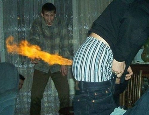 Flaming fart funny