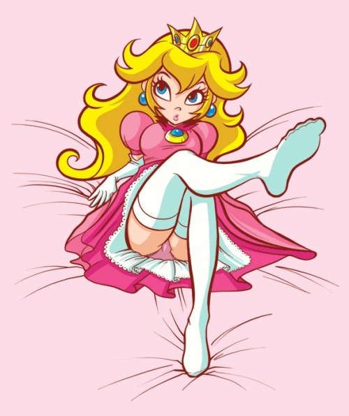 Sexy princess peach cosplay