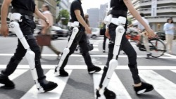 cerebralzero:  futurist-foresight:  Another step closer for exoskeletons as Japan`s HAL gets a global safety certificate. neurosciencestuff:  Japan’s Robot Suit Gets Global Safety Certificate A robot suit that can help the elderly or disabled get around