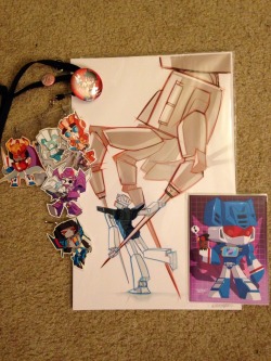 uazjanx:  eikuuhyo:  The stuff I picked up at the AX artist alley today! I’m so glad that I found this artist this year too :D  OMG I walked though Artist’s Alley like 6 times!  How did I not see this booth?!  How did I miss this!!!  I wouldn&rsquo;t