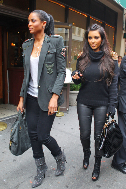 Kim kardashian leather pants