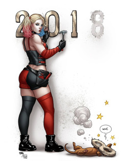 wwprice1: Harley Quinn New Year variant by Frank Cho.