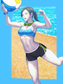 fandoms-females:  TMG #3 - Watch Out For The Spike ( summer_wii_fit_trainer_by_bellhenge )   &lt;3