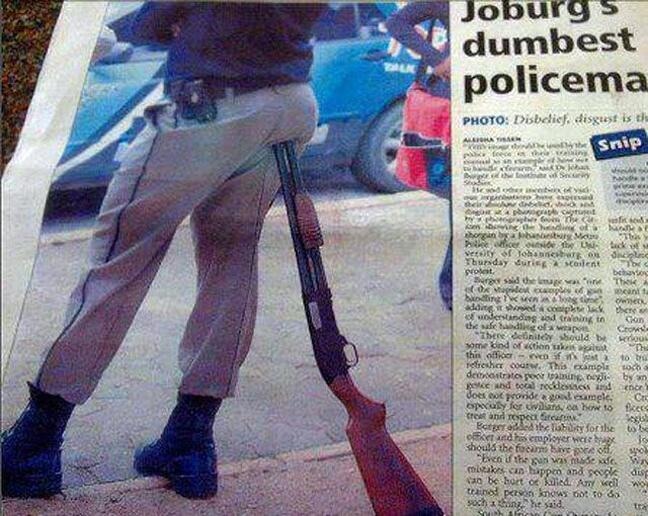 Policewomans firearm