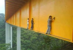 ctron164:  venomous-vaness:  Noppe. Not worth it.   Naaaaaaaaaaah and to think I wanted to be a graffiti artist. This ain’t it for me.  Who gone even know it&rsquo;s there tho? Like is there another bridge right there? You doing this on the odd chance