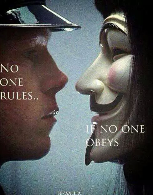 no one rules if no one obeys