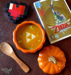 foodiebliss:  Pumpkin Soup from “The Legend of Zelda: Skyward Sword”Source: Fiction Food 