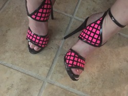 plugasr6:  sissycuckcumdump:  New shoes just came in  I’m so loving these Heel is so high forces me to take very short sissy steps  Can’t wait till I’m locked in them  ( biting my lip)  Please repost and humilite and degrade me  Yours truly  Sissy