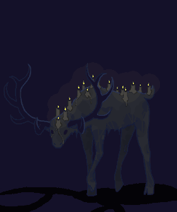 petalpanic:  adventuretitan:  kazerad:  garbage elk. it is shaking. its back is covered in candles which flicker ominously. I know, I know, I should be working on my comic. But Whimbrel showed me a fursona generator. Or at least, it calls itself a fursona
