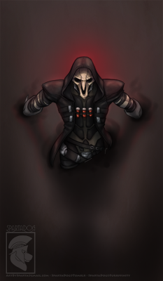 spartadog:  Reaper   Everybody’s favorite harbinger of death.AVAILABLE ON REDBUBBLEHEREHEREand HEREPLEASE DO NOT REMOVE OR EDIT THE CAPTION IN ANY WAY. I CHECK REBLOGS!Reaper © BlizzardArt © SpartaDogFuraffinity | Weasyl | Tumblr | SoFurry | Twitter