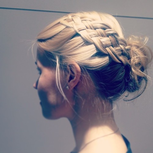 new under the sun. Here’s a #5strandbraid and a #messy #bun #updo ...