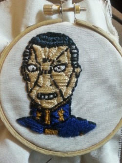 I finished my little embroidery project for my Okuyasu itabag! I hope people realize which panel I&rsquo;m referencing&hellip; I&rsquo;m not entirely sure how I&rsquo;m going to assemble it to my bag yet, but I&rsquo;ll figure that out eventually&hellip;