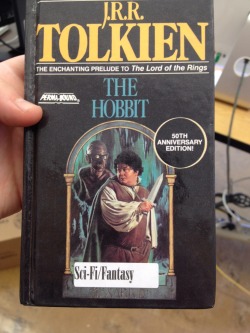 rooooosssiiiieee-gaaaamgggeeee:   leggy-and-thrandy:  beggars-opera:  leggy-and-thrandy:  so in tech my teacher had this older copy of the hobbit and IM SCREAMING THE COVER  Oh my god it goes along with the romance novel cover of two towers   this post