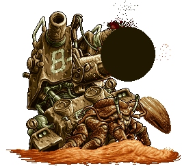 morbi:  gamefanatics:  Can we all agree that Metal Slug has some of the best pixel art of all time?  The Metal Slug team is absolutely fucking crazy No one said “hey, we need you guys to create like a dozen giant intricately-animated bosses at a totally