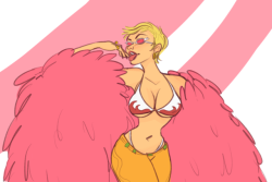 onepancake: Queen of Dressrosa This is what happens when I listen to Dark Horse and have a crush on fem!doffy mami pls   