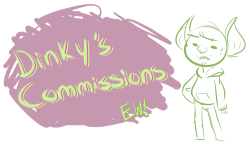 weepinggoblinloser:  Howdy! Trying to get out of my comfort zone and earn some cash for the little things I can’t really buy regularly, I’m opening up some commissions. I don’t have examples for everything but feel free to check my doodle tag and