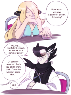 bechnokid: Mini-Adventures in the Battle Tree Break Room (1/?) Coloring this made me realize just how freaking pale Grimsley is, like holy cow. It’s no wonder that fans kept thinking he’s a vampire. 