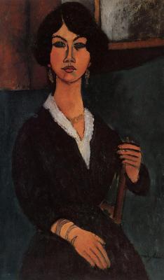 expressionism-art: Almaisa by Amedeo Modigliani Medium: oil on canvas