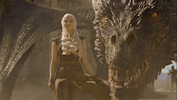 sciencevsromance:  Drogon and Dany share a tender mother-son moment on Father’s Day