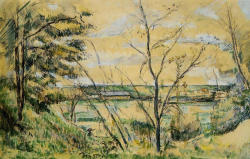 impressionism-art-blog: The Oise Valley, 1880, Paul CezanneMedium: watercolor on paper