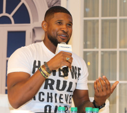 celebritiesofcolor:  Usher appears at the Ford Motor Company booth during the 2015 Essence Festival at Ernest N. Morial Convention Center in New Orleans, Louisiana.