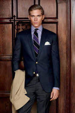 styleclassandmore:  ralphlauren:  The signature Repp tie has earned its place in the library of Ralph Lauren classics. See the Style Guide: here.  http://www.styleclassandmore.tumblr.com