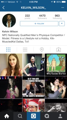 yesbonermoaner:  Kelvin Wilson exposed fitness model and gay porn star and escort
