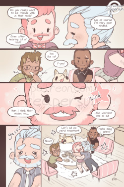 sweetbearcomic: Support Sweet Bear on Patreon -&gt; patreon.com/reapersun ~Read from beginning~ &lt;-Page 13 - Page 14 - Page 15-&gt; It’s the end of chapter 1! This comic will be a series of shorts, so next week will start a new short story! 