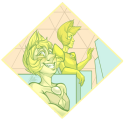 hatteri: Screenshot redraw of this blessing  (I didn’t think my first time drawing yellow diamond would be like this…) 
