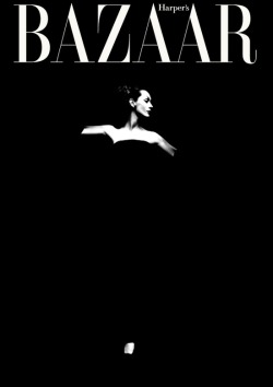 theniftyfifties:  Dovima photographed by Richard Avedon for the cover of Harper’s Bazaar.