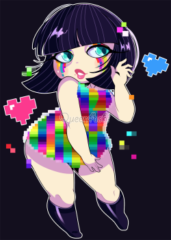 sugaryrainbow:  Cherry from Studio Killers  cause this music group is nothing short of amazing omg ♥ Plus they’re close to their goal for their Kickstarter!