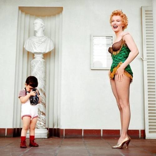 Marilyn Monroe with Joshua Greene (Milton Greene’s son)Pictures: Milton GreeneAs a child in the ’50s, Joshua Greene was not eager to invite friends  over in case Paul Newman or Steve McQueen was at his house—would his  friends like him or want to