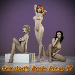 Ostwinds 40 erotic poses for Genesis 3 Female plus Genesis 8 Female is available now! Add to your wonderful Ostwind poses today! Ready for Daz Studio 4.9 and up! Simple Poses 07  http://renderoti.ca/Simple-Poses-07