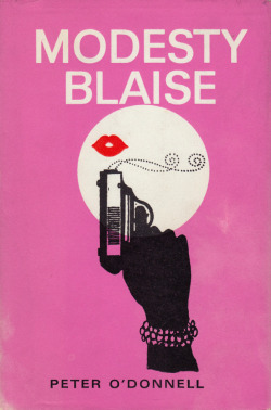 Modesty Blaise, by Peter O’Donnell. First edition. (Souvenir Press, 1965). From eBay.A twelve-year-old girl tramping across war-ravaged Europe, through refugee camps, across the Middle East knowing hunger, rape, despair - this was the making of Modesty