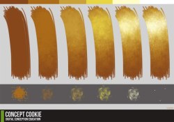 clockwork-dingos:  How to paint gold tutorial by *ConceptCookie And I found this very helpful just by looking at it. I was never good at coloring gold.   I had this liked but I don&rsquo;t recall seeing it and I certainly didn&rsquo;t save it to my refs
