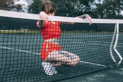 gothneko:  Tennis court fun with photographer Daniel Marquez