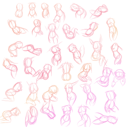 mscherielouart:  Tonight I watched this tutorial https://www.youtube.com/watch?v=0660Fuih7qo on “The Bean” method for the torso, turned on some cool jazz, and set http://artists.pixelovely.com/practice-tools/figure-drawing/ to female model poses for
