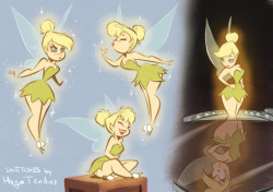 hugotendaz: Tinker Bell - Cartoony PinUp Sketches A sketch compilation of this sassy and sweet thick fairy :) Always fun draw Tinker Bell. Newgrounds Twitter DeviantArt  Youtube Picarto Twitch   &lt;3 &lt;3 &lt;3
