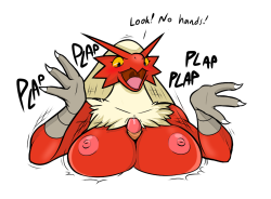 dakkpasserida:  oneboredpotato:this is dakkpasseridaÂ â€˜s fault, his entirely, he draw the sexy blaziken doing the paizuri so i had to color it, dont hate me pls ;w;for more cool drawings check Dakkâ€™s tumblr :3ohhh boy what have I done &lt;3