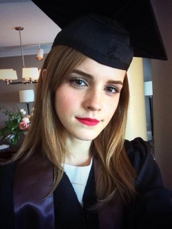 matthewhubbard:  Today, Emma Watson graduated from one of the most prestigious Ivy League colleges, Brown University, with a Bachelor’s Degree in English Literature. She may be best known for her role as Hermione Granger in the movie adaptions of