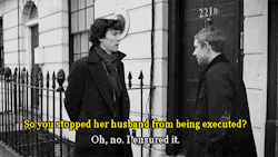 xrdj:  ibelieveinsammy:  cumbermums:  itsgotflaps:  I’m sure that Mrs. Hudson’s husband committed a great number of crimes in order to get sentenced to death. From the way she flinches when Sherlock slams his hands on the table, I’d say it’s safe
