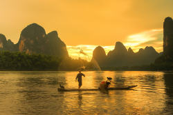 vurtual: Sunset of Li river !! (by Smoothy)