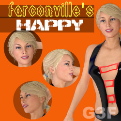 Farconville has just come out with some new expressions for G3F! HAPPY! THIS IS joyful expressions FOR G3F. Special facial expressions meticulously made for the Female Genesis 3, ready to be used with this  character in DAZ Studio 4.8 or greater. This