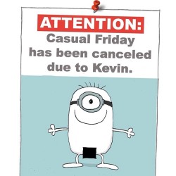 Thanks Kevin LOL #minion #casualfriday #lol #cancelation  (at Key Biscayne)