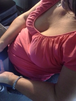 horny4realmilfs:  cleavage:  Sneaking a peak of wife’s 38c’s  Really hot.  nice